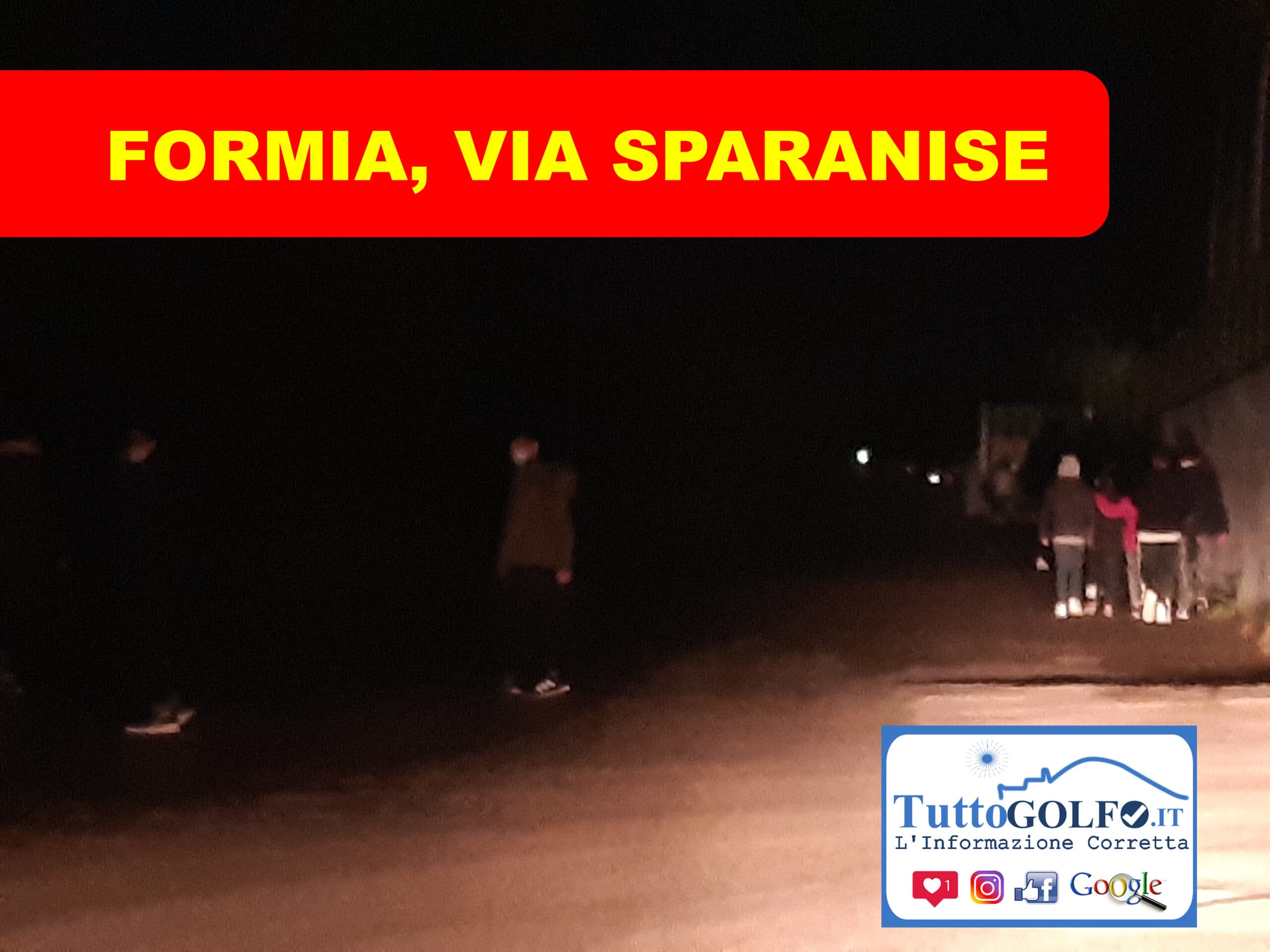 Formia, Via Sparanise - Il problema oltre che di visibilità è soprattutto di sicurezza