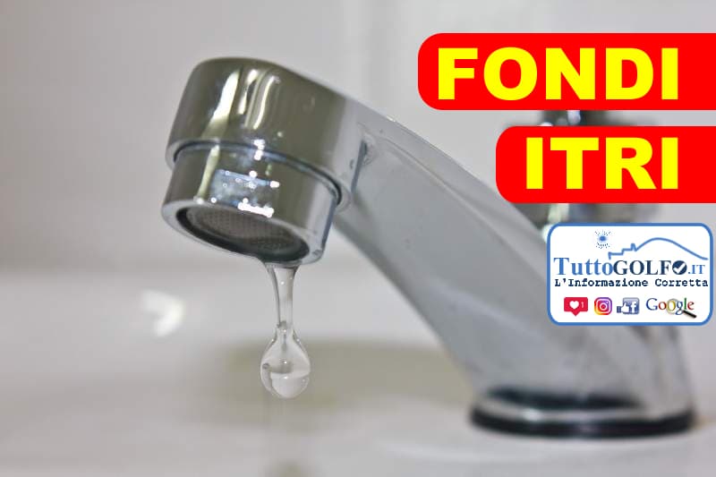 L'intero comune di Fondi ed Itri senz'acqua