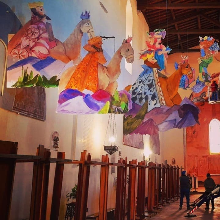 Minturno: Presepe Volante nella Chiesa dell'Annunziata, opera di Italia Tuccinardi