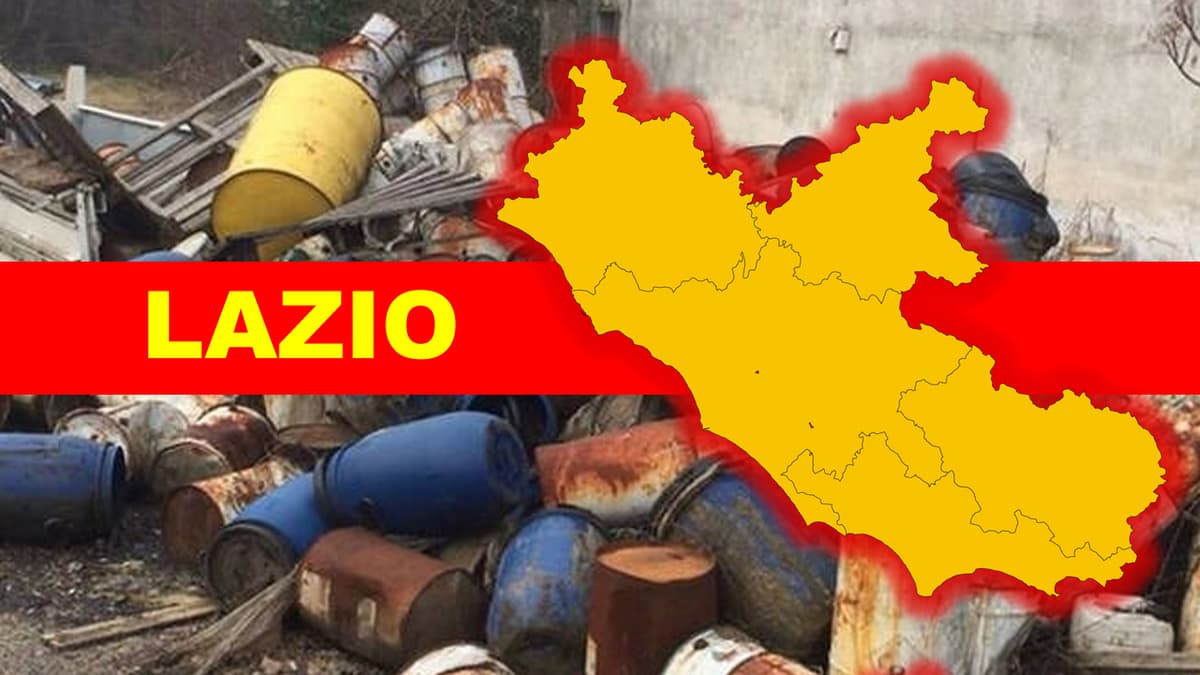 Nel Lazio si registra la maggiore quantità di rifiuti tossici  