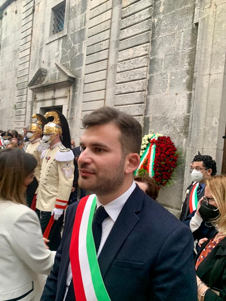 Comune di Minturno presente alle esequie di Ciriaco De Mita a Nusco