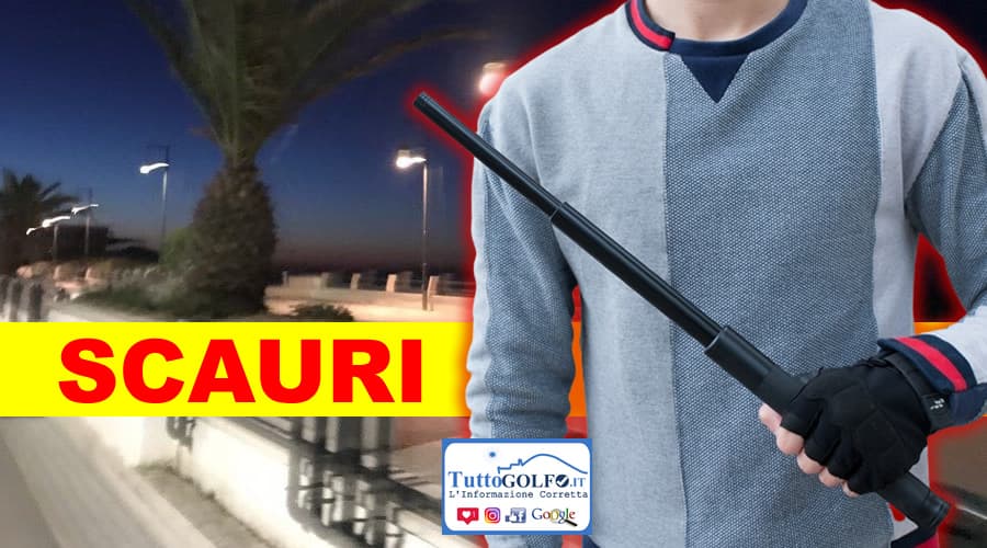 Colluttazione sul lungomare di Scauri. Trovato in possesso di un bastone telescopico a molla