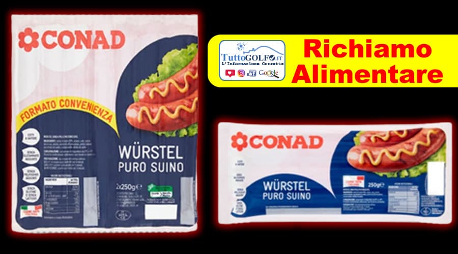 Ministero: Richiamo Alimentare per Wurstel Conad