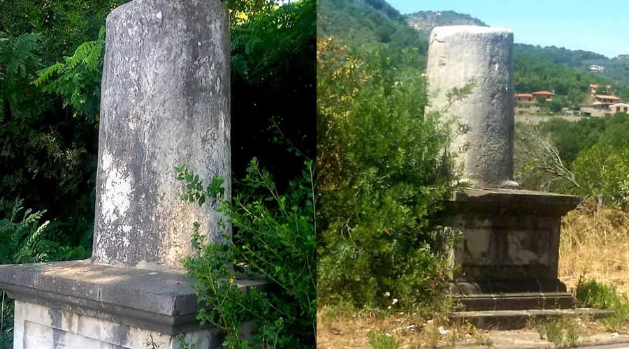 Due miliari della Via Appia dell'Imperatore Nerva al confine tra Formia e Itri