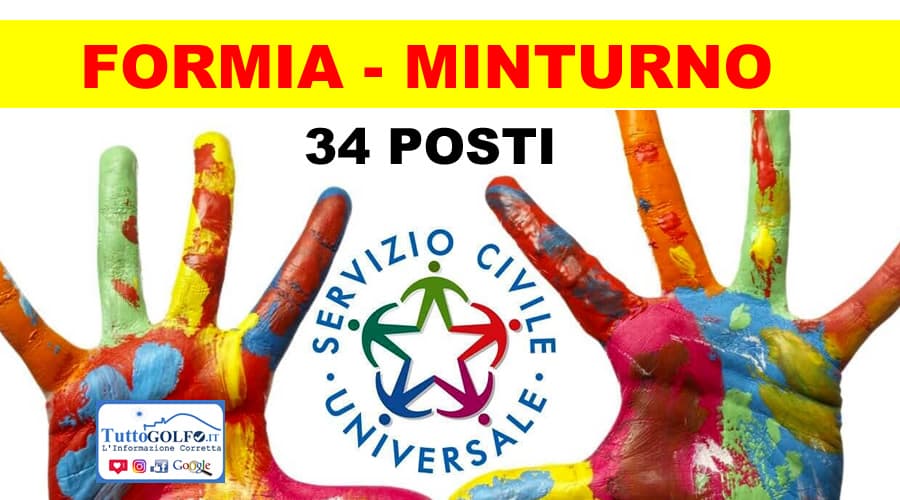 Formia - Minturno, servizio civile: pubblicato il bando per la selezione di n.34 operatori