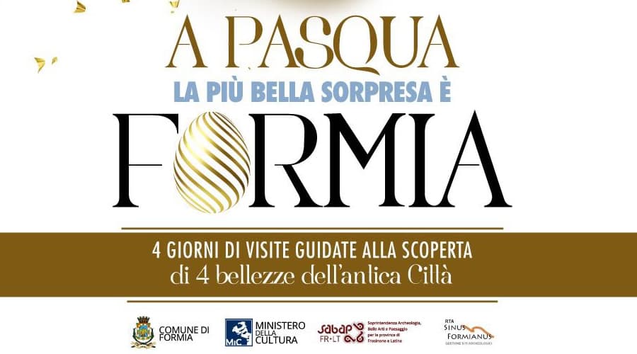 Formia, Pasqua: 4 giorni di visite guidate per scoprire la città. Di seguito i luoghi e gli orari