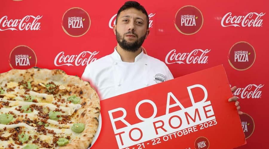Giuseppe Terracciano della pizzeria Maruzzella al concorso nazionale "La città della pizza"