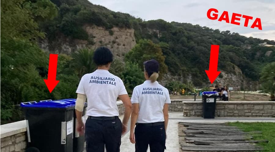 Gaeta fioccano le multe a cittadini e attività commerciali che conferiscono in maniera errata i rifiuti. L'importo