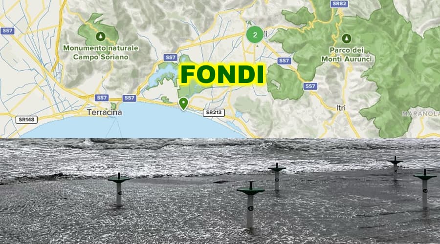 ENEA, sette nuove aree costiere a rischio inondazione in Italia. Anche Fondi è a rischio