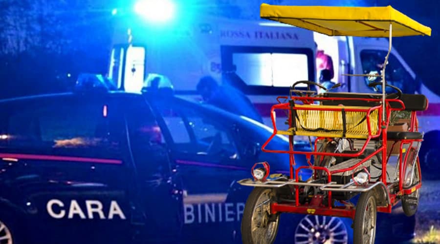 Bambina di Fondi cade dal risciò e viene investita