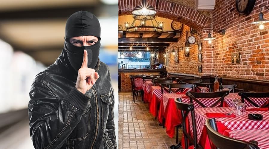 Entrano nella pizzeria con una pistola travisati con caschi integrali e guanti calzati. Rapina sventata grazie al dipendente