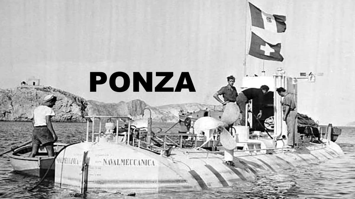30 settembre 1953, al largo dell'isola di Ponza il Batiscafo Trieste, raggiunse la profondità record di immersione mai prima raggiunto da un essere umano