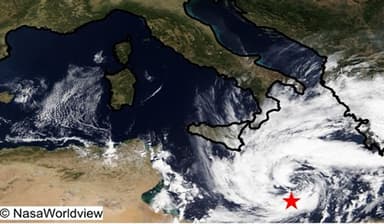 Medicane nel Mediterraneo: cresce il rischio degli uragani mediterranei