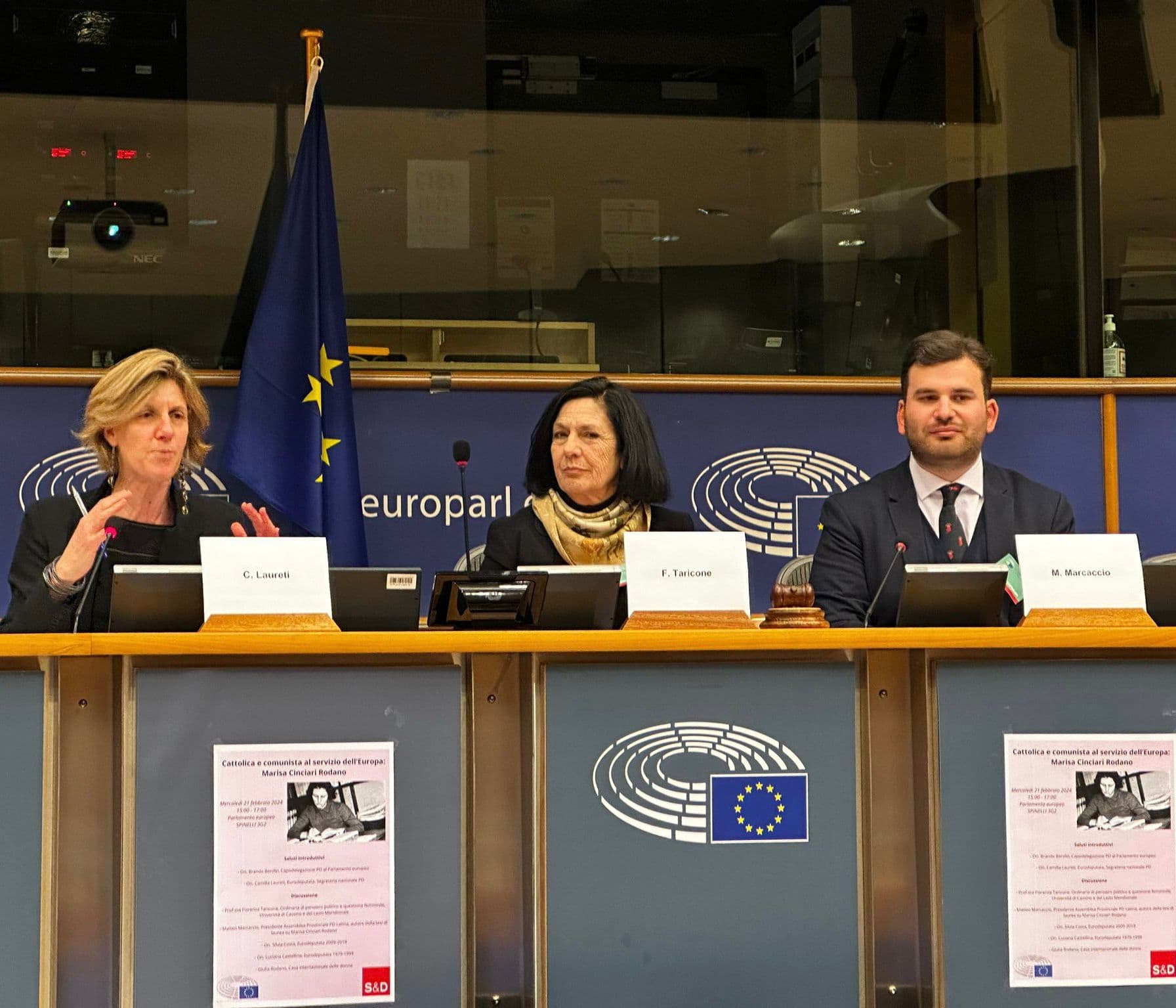Il Consigliere Matteo Marcaccio, Presidente dell'assemblea provinciale PD, in visita a Bruxelles.