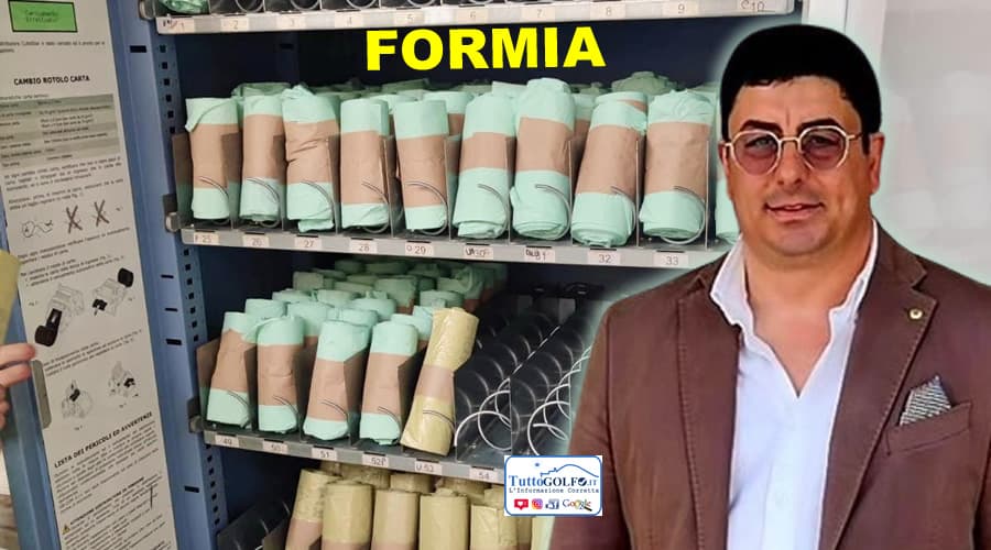 Formia: installato il primo distributore automatico dei sacchetti per la raccolta differenziata