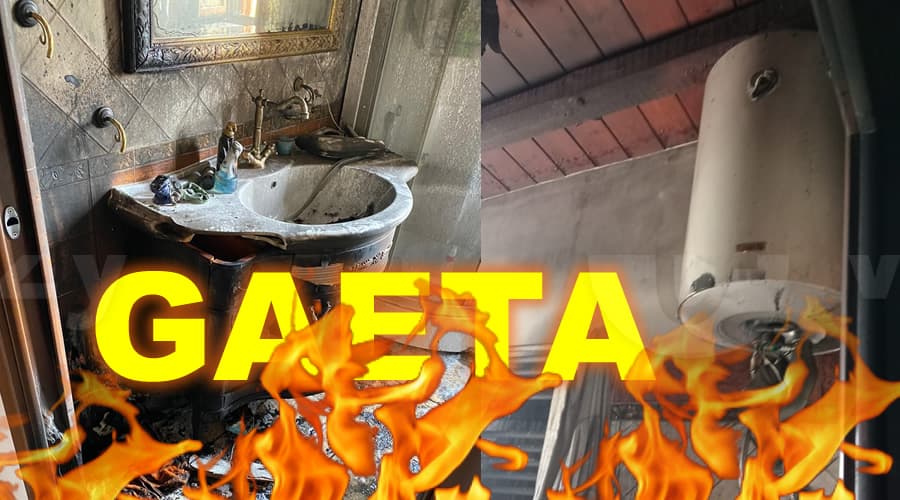 Gaeta, Sant'Agostino: incendio divampato da uno scaldino del bagno. La vicenda