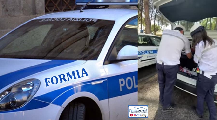 Formia, incidente stradale: interviene la Polizia Locale e scopre che il conducente era in possesso di una patente falsa