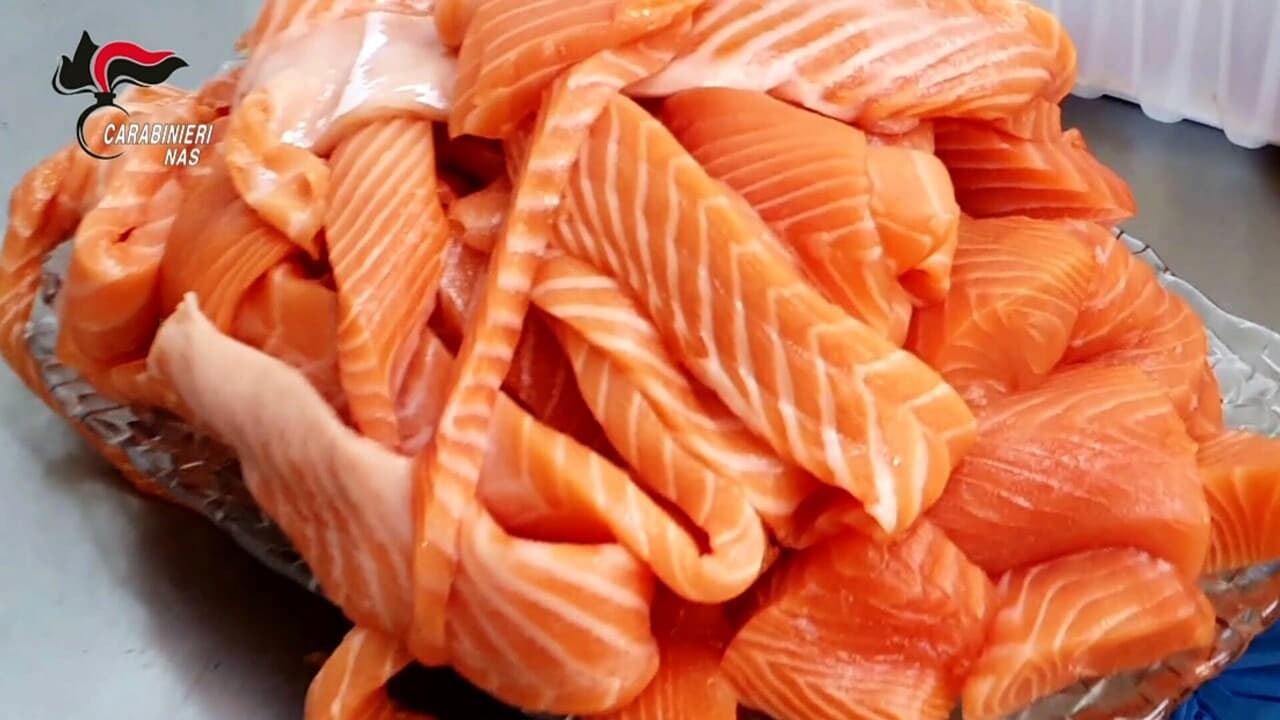 NAS, Poke bowl: sequestrati 25 kg di alimenti, anche salmone, salumi, vino e olio