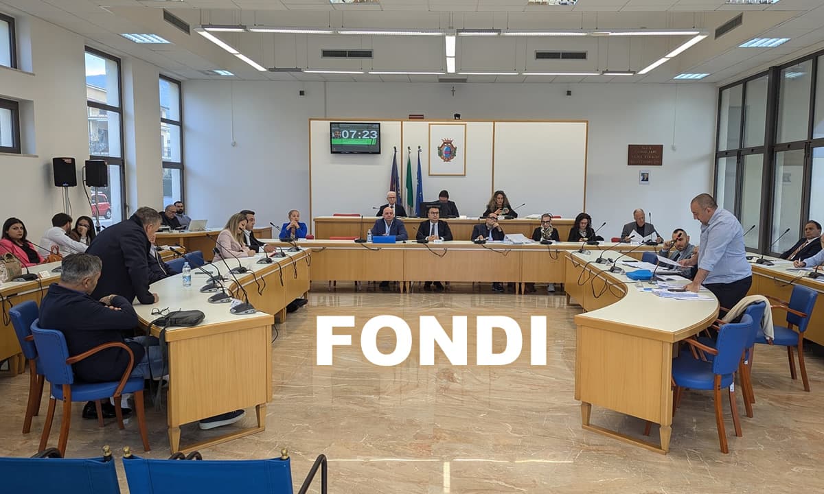 Il resoconto del Consiglio comunale di Fondi dell’8 novembre 2024
