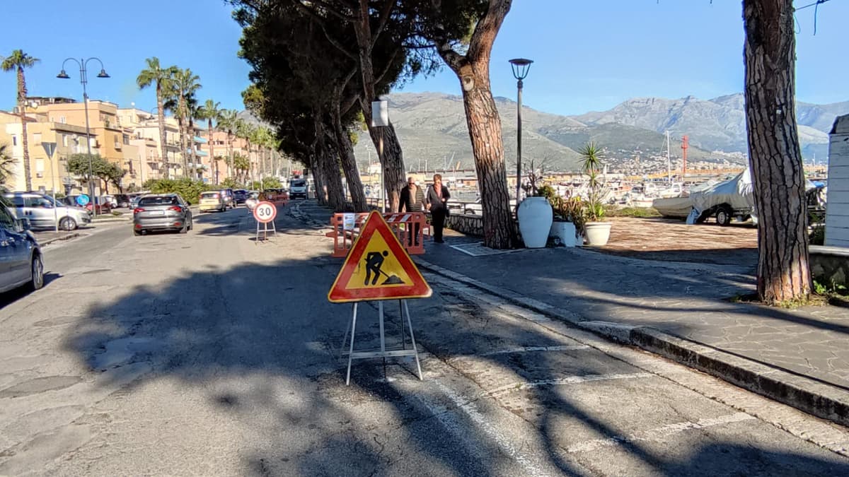 Gaeta - Al via i lavori di riqualificazione di un tratto del Lungomare Caboto (zona Peschiera)