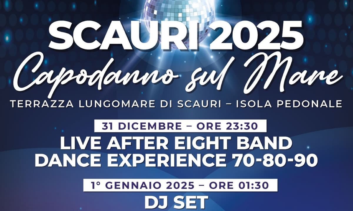 Capodanno sul mare a Scauri - Isola pedonale. Il calendario degli eventi natalizi