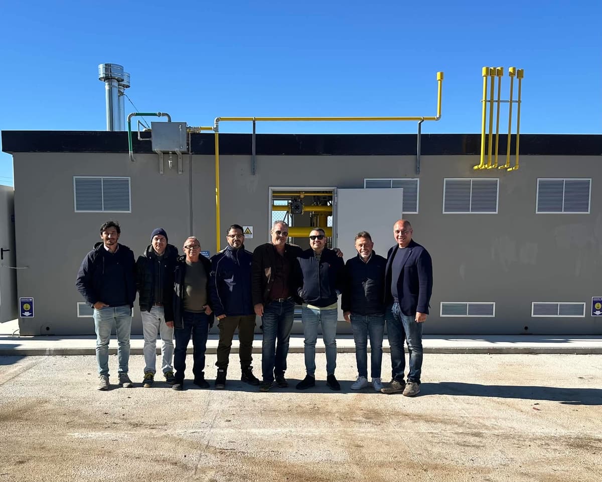 CELLOLE - INSTALLATA LA CABINA DEL GAS METANO