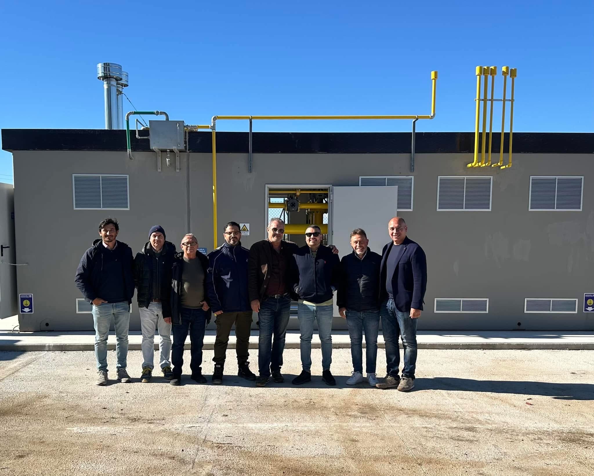 CELLOLE - INSTALLATA LA CABINA DEL GAS METANO