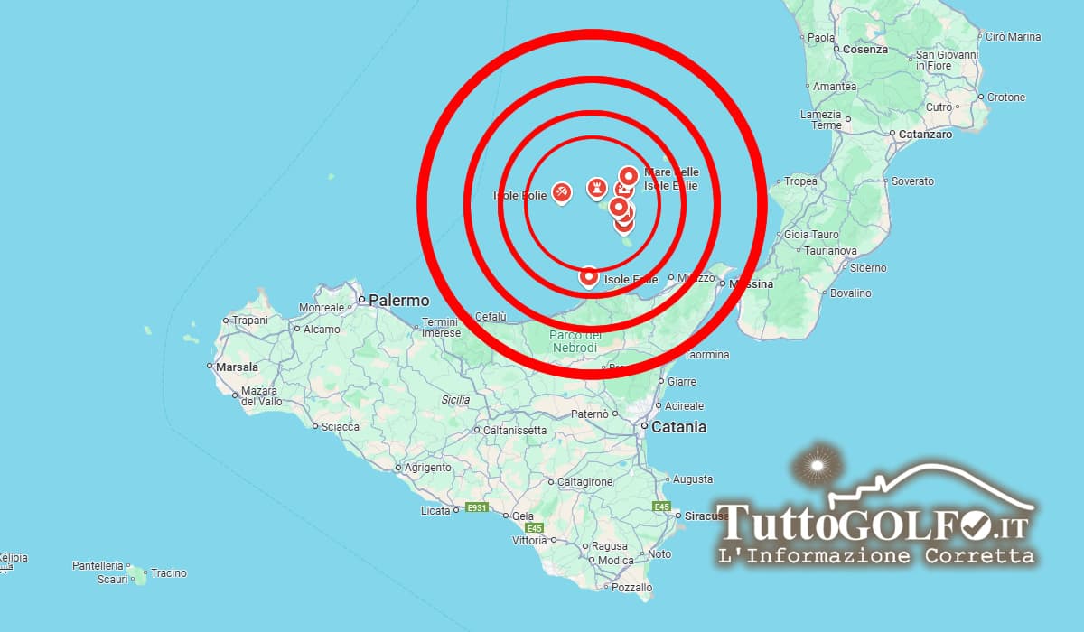 Terremoto magnitudo 4.8 in mare in provincia di Messina