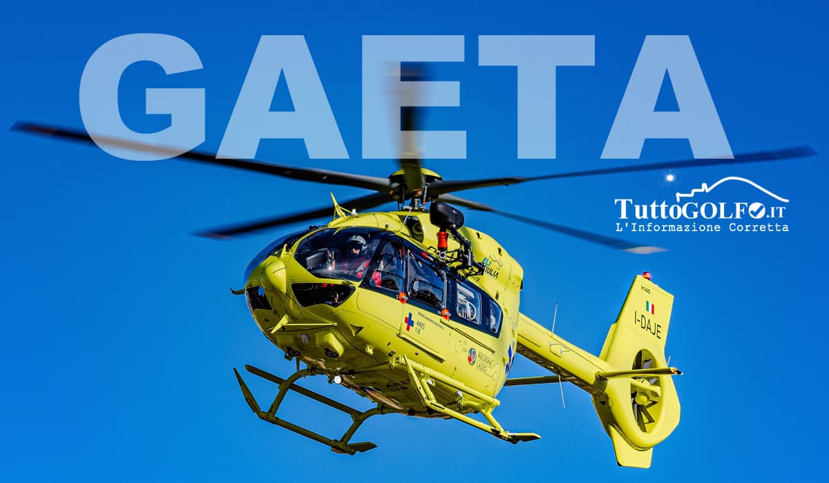 Gaeta, precipita dal terzo piano in via Indipendenza. Elitrasportato presso un ospedale di terzo livello