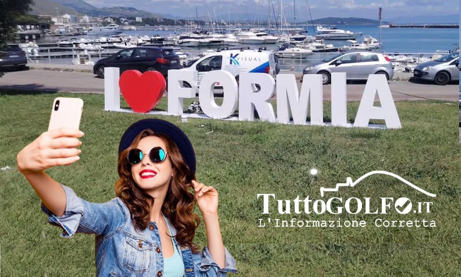 Spunta la scritta I Love Formia. E' una donazione del Consorzio Turistico Città di Formia