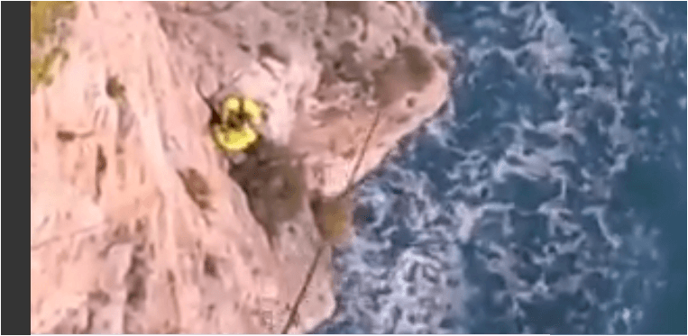 Gaeta, scalatori salvati dai vigili del fuoco