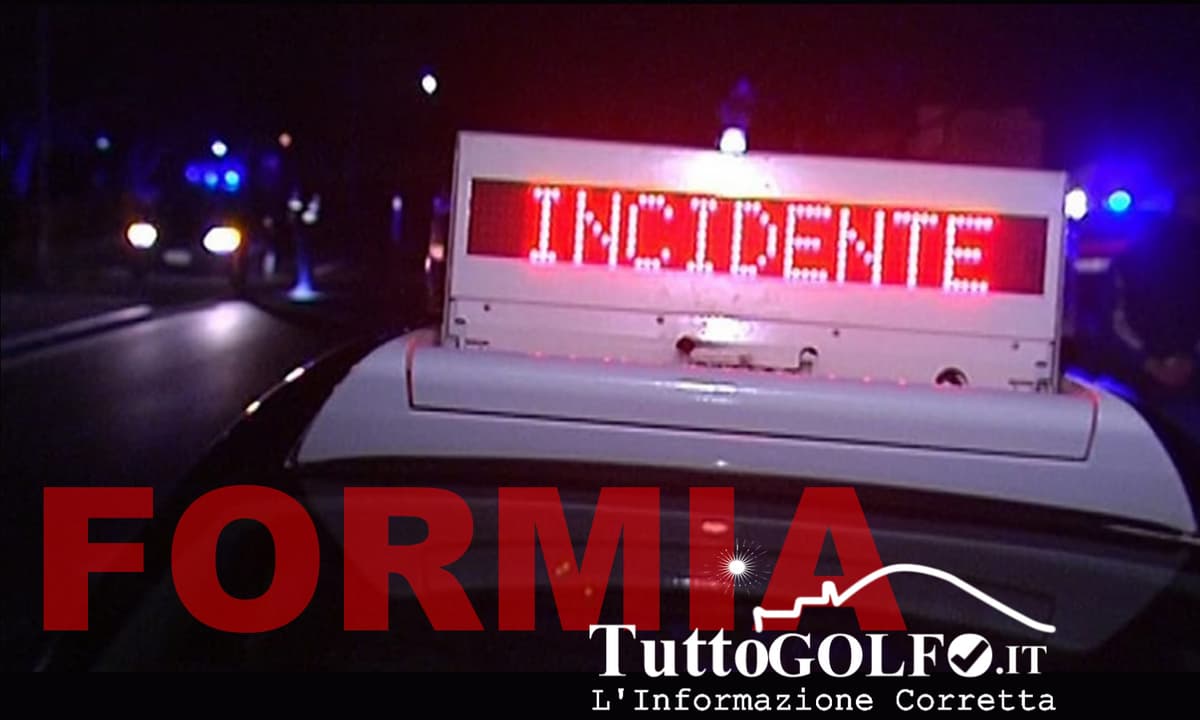 Formia, ancora un incidente sulla Variante Appia, nei pressi dell'incrocio di via Mergataro