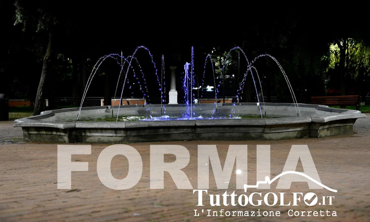 Formia, GO Blue, s'illuminano i monumenti