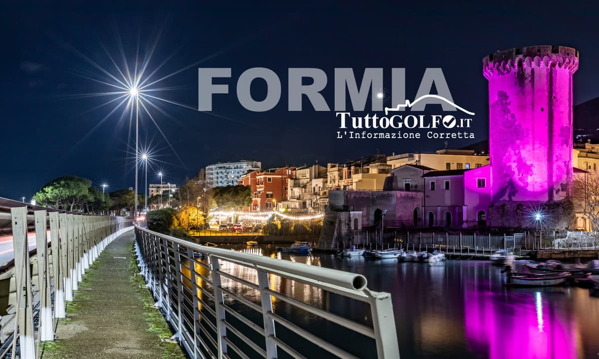 Formia “Città in Rosa”: i monumenti simbolo illuminati per i 100 giorni al Giro d’Italia 2026