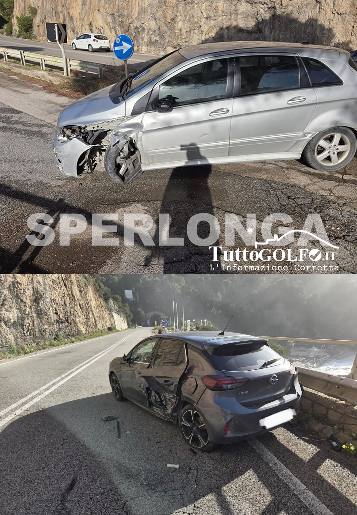 Sperlonga, incidente sulla Flacca. Due auto coinvolte