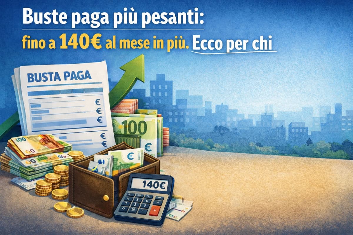 Buste paga più pesanti: fino a 140€ al mese in più. Ecco per chi