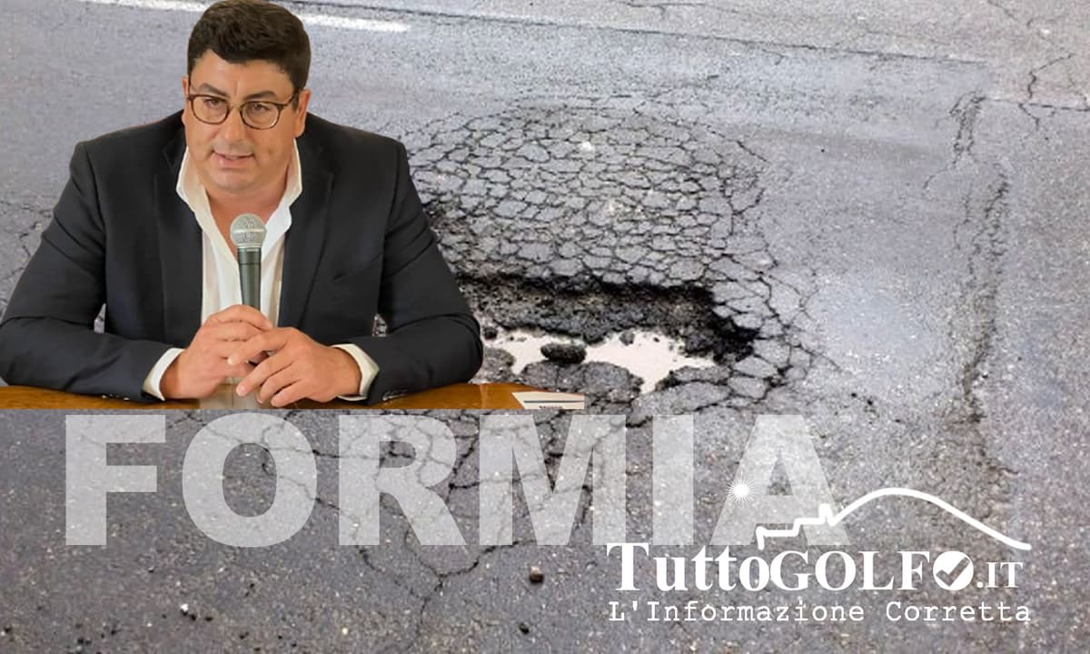 Formia, buche - Taddeo: "2 milioni di euro per il manto stradale. Appena tornerà il bel tempo agiremo spediti"