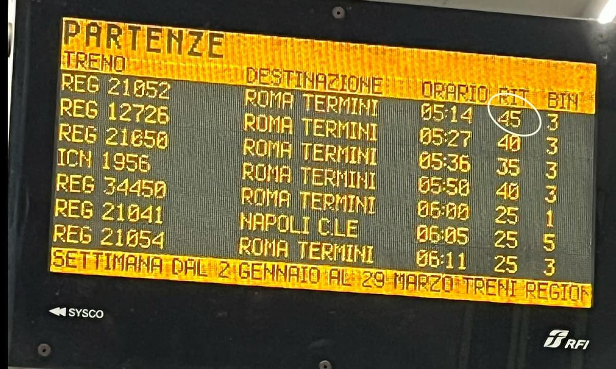 Ritardo sulla Roma-Napoli. Avvistato una persona a piedi in una galleria