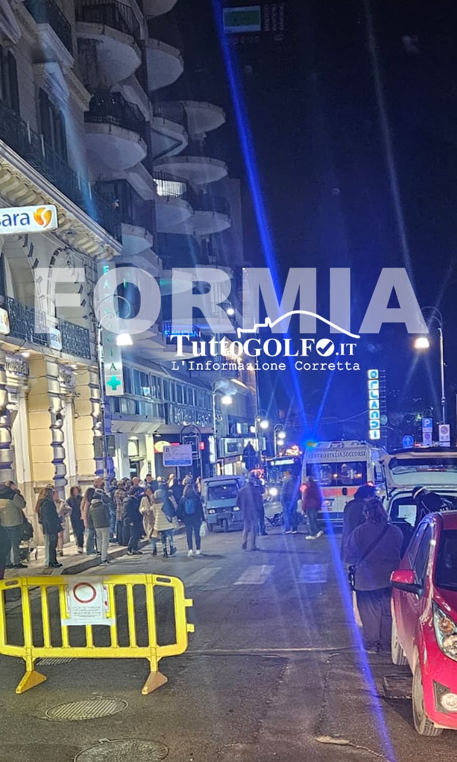 Formia, incidente stradale in Via Vitruvio