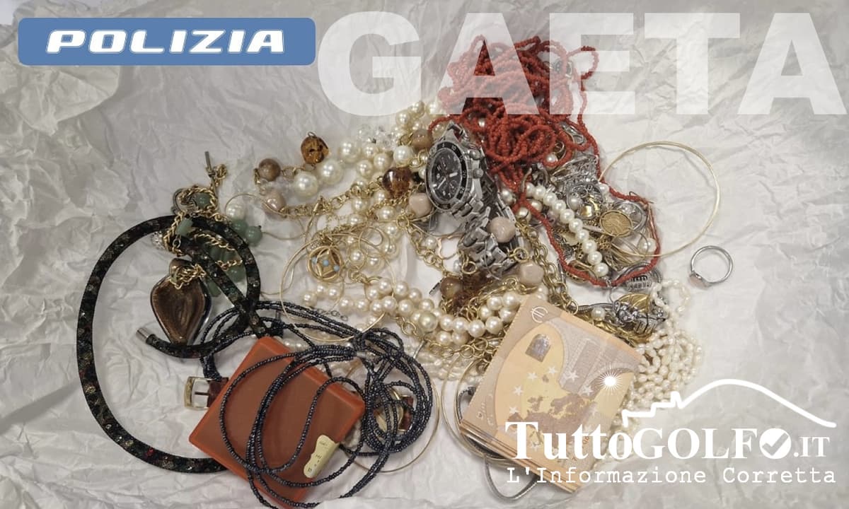 La Polizia di Stato di Gaeta arresta due giovani responsabili e recupera denaro e gioielli sottratti alle vittime