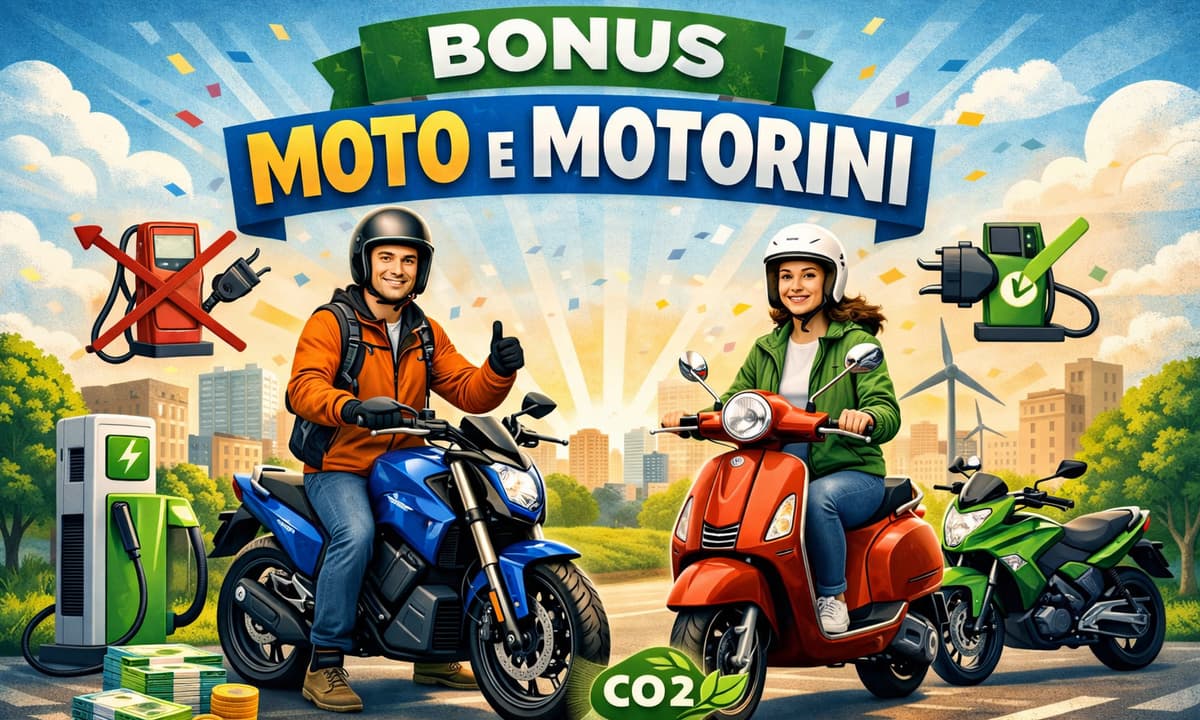 Bonus moto e motorini, al via le prenotazioni: incentivi per l’elettrico e l’ibrido