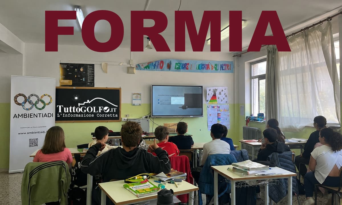 1.800 STUDENTI IN GARA PER L'AMBIENTE. A FORMIA IL PRIMO FORMAT OLIMPICO DEDICATO ALLA SOSTENIBILITÀ NELLE SCUOLE