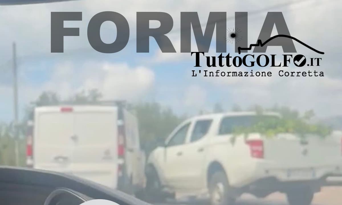 Formia - Incidente sulla SS Formia–Cassino. Scontro tra pick-up e furgone