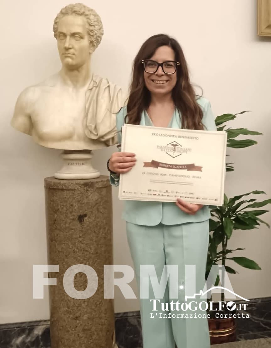 La formiana Roberta Scafetta insignita del Premio “Recti Equis – Paladino della Salute”