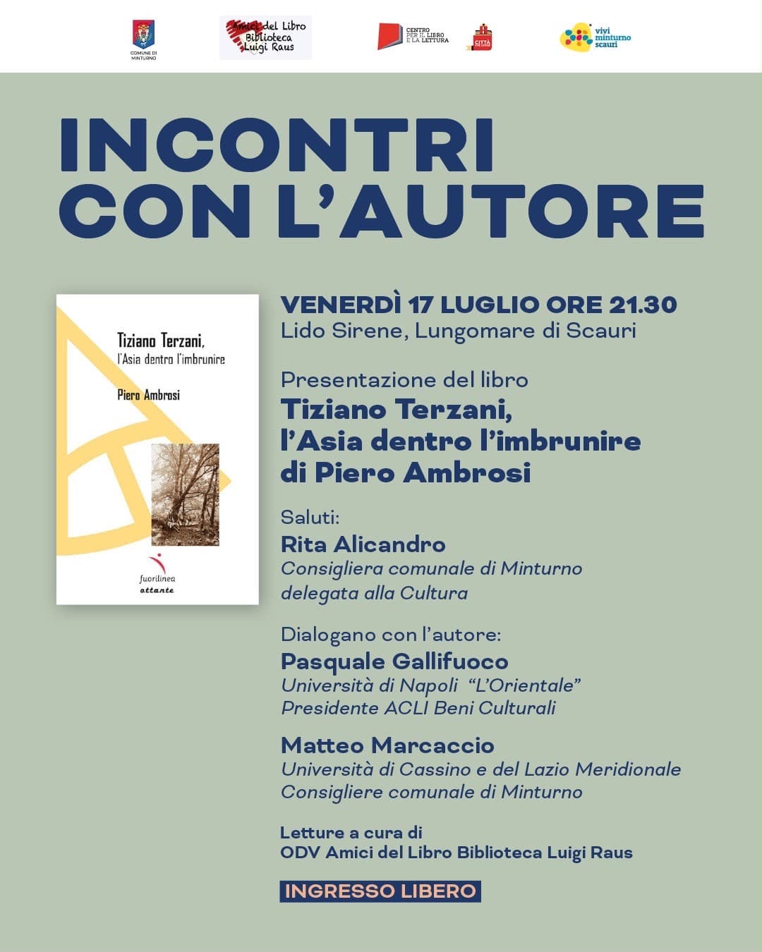 Presentazione del libro di Piero Ambrosi: Tiziano Terzani, l’Asia dentro l’imbrunire