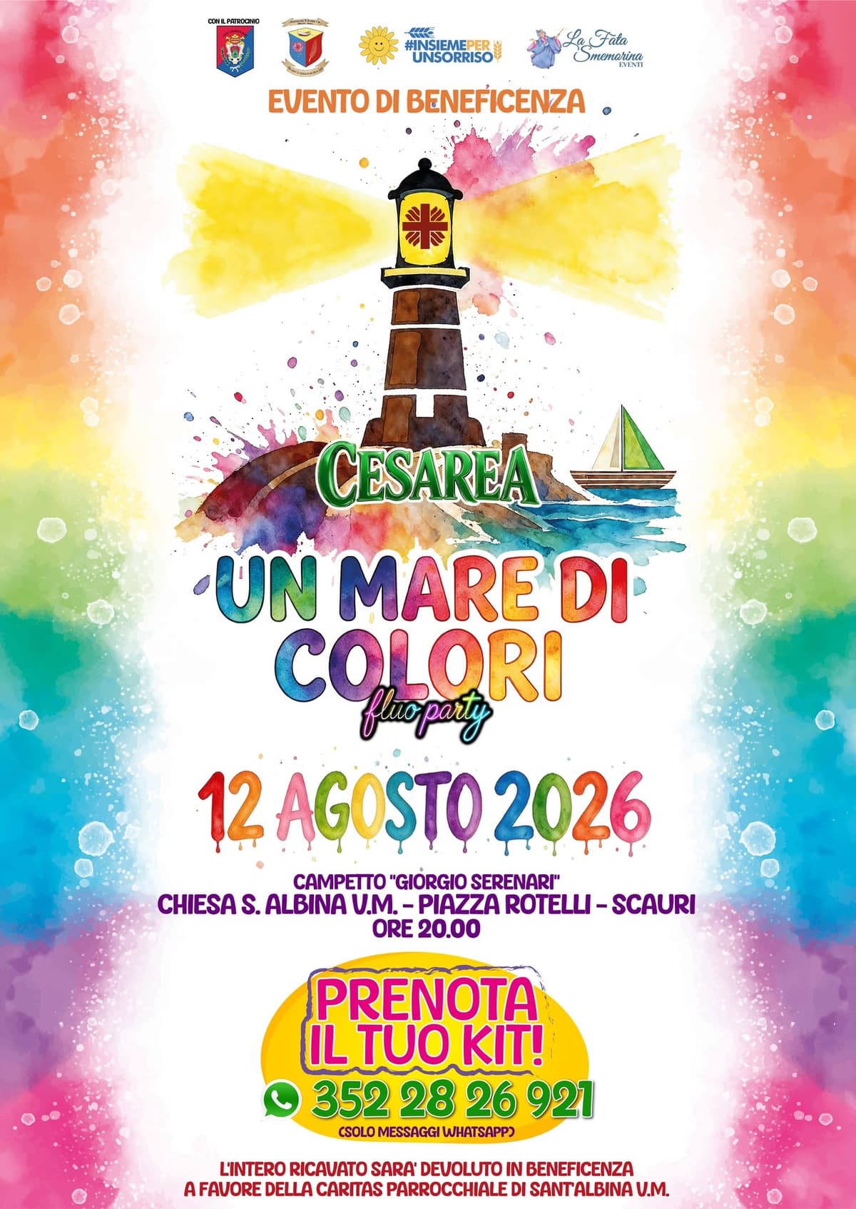 A Minturno il "Fluo Party": colori, musica e beneficenza