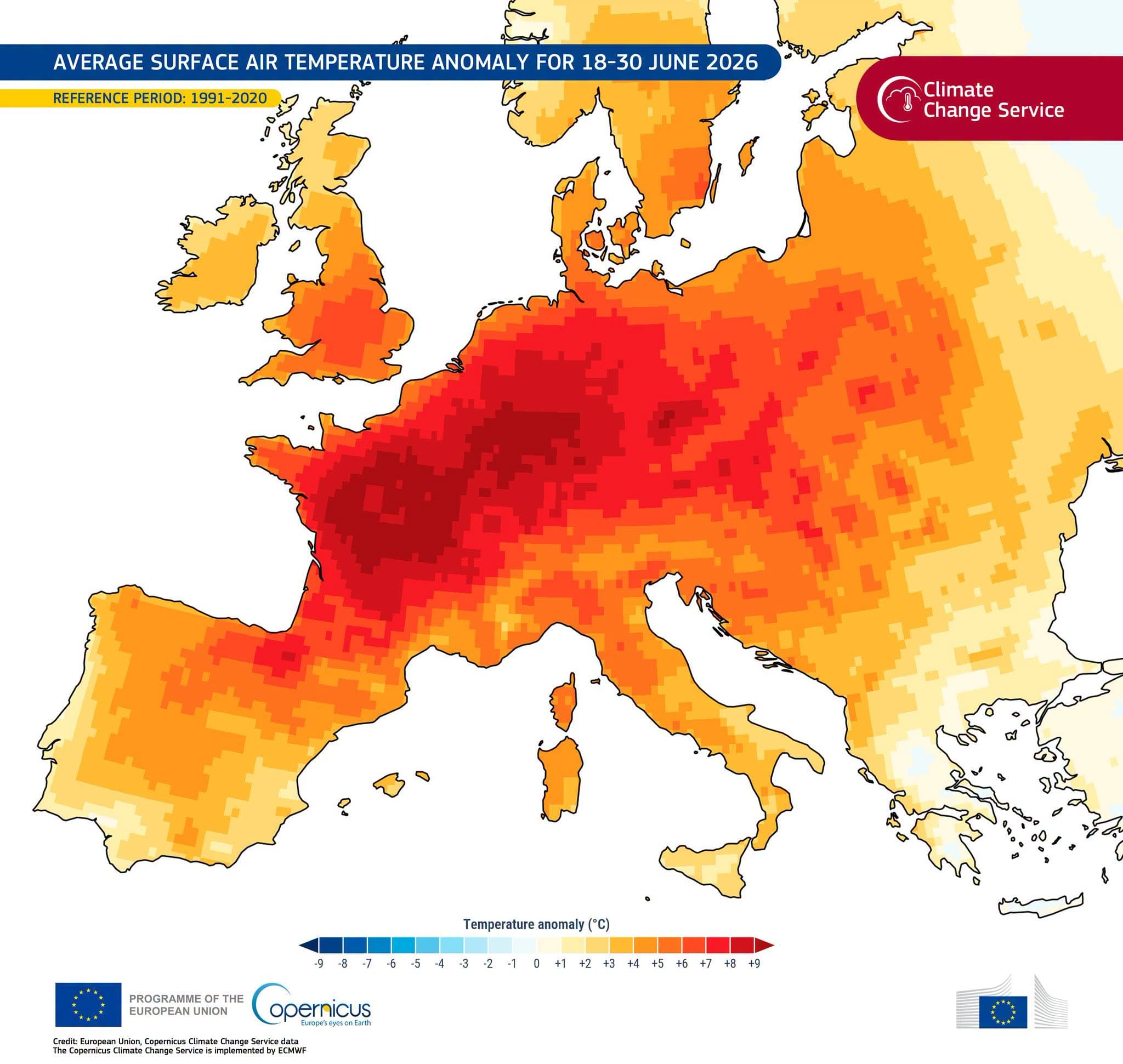 Caldo percepito, giugno 2026 entra nella storia: mai così caldo in Europa occidentale