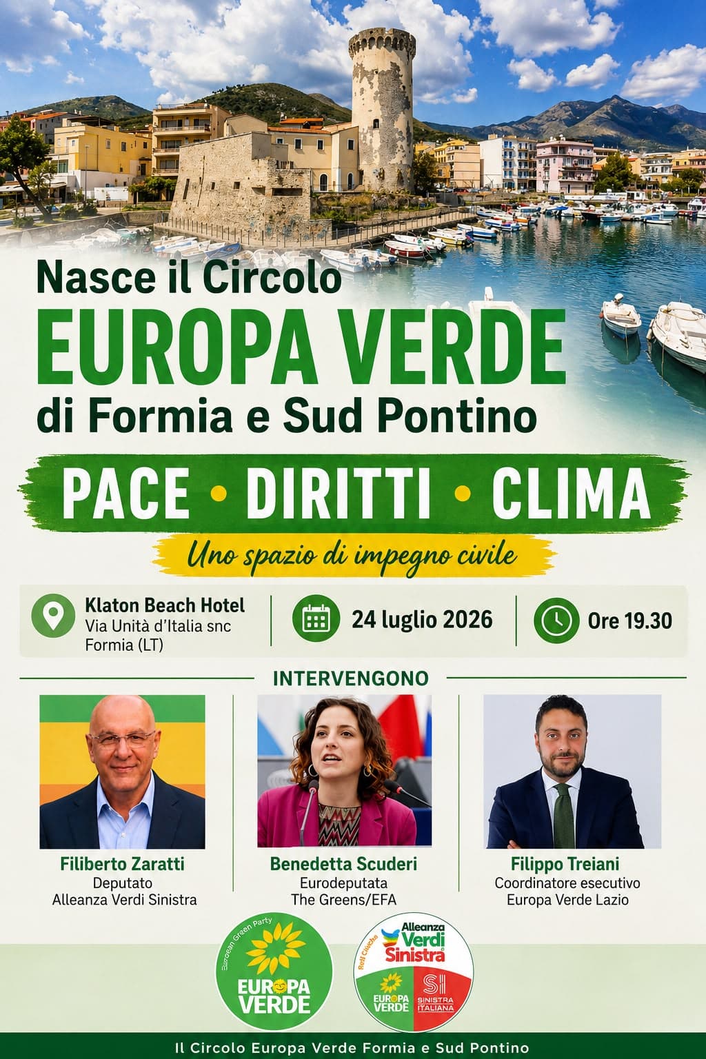 Nasce il Circolo Europa Verde di Formia e Sud Pontino