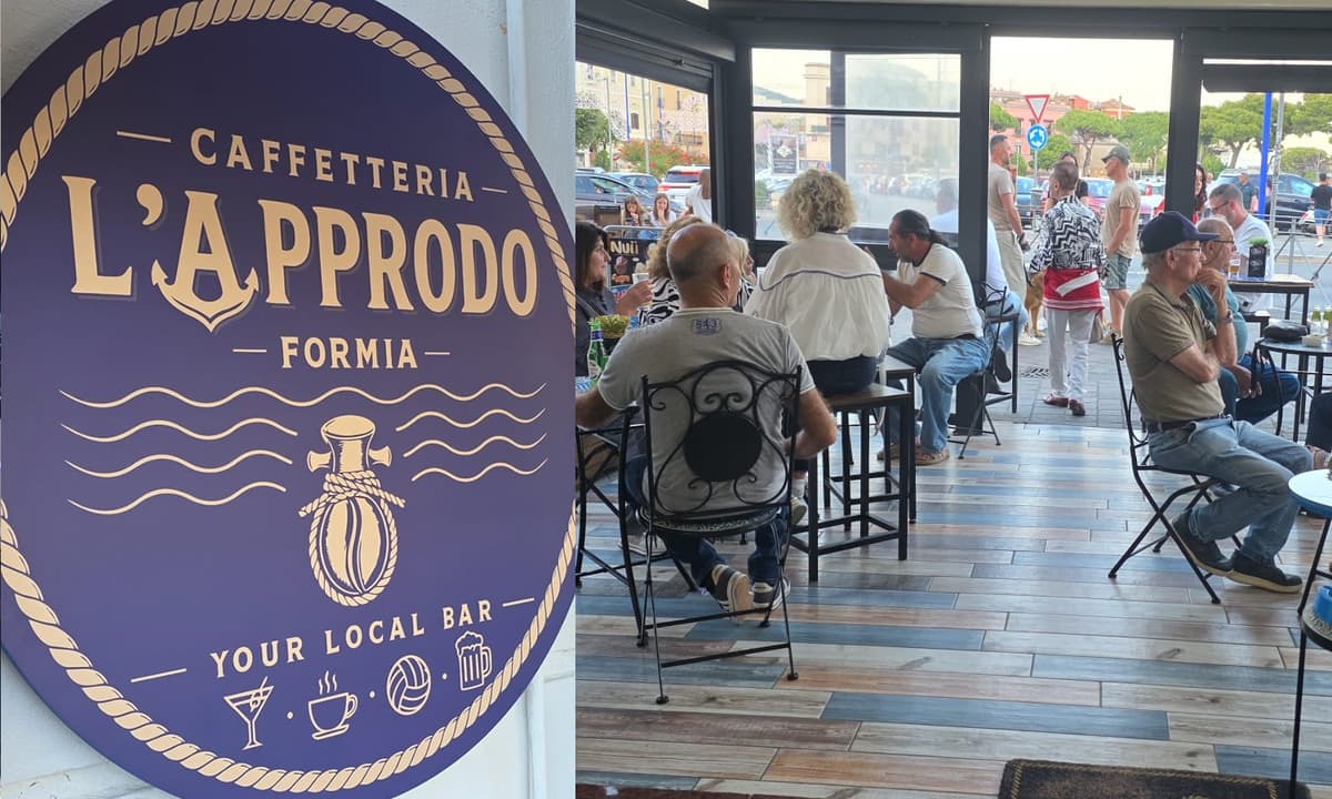 Caffè l'Approdo, la nuova sfida di Stefano Balestrieri nel cuore di Formia