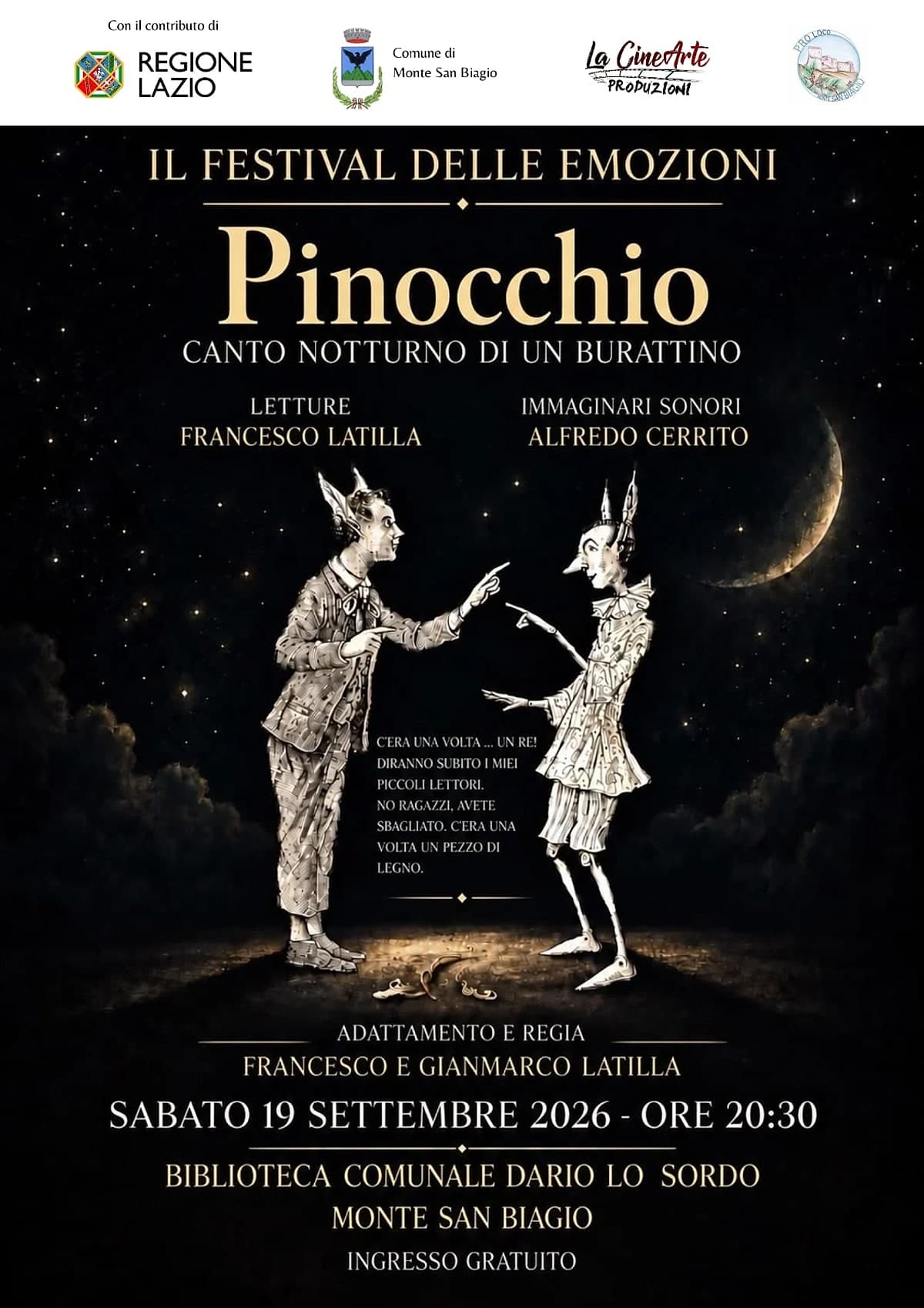 pinocchio evento